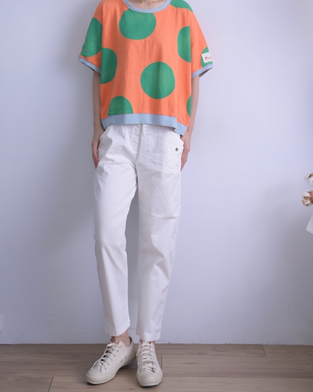韓 大點點寬袖上衣 3色 size