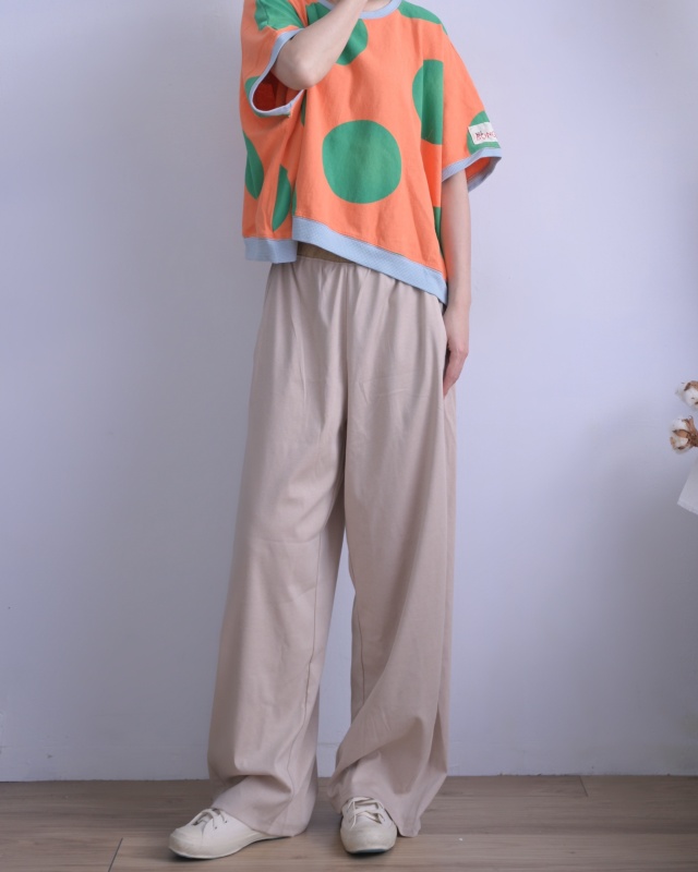 韓 大點點寬袖上衣 3色 size