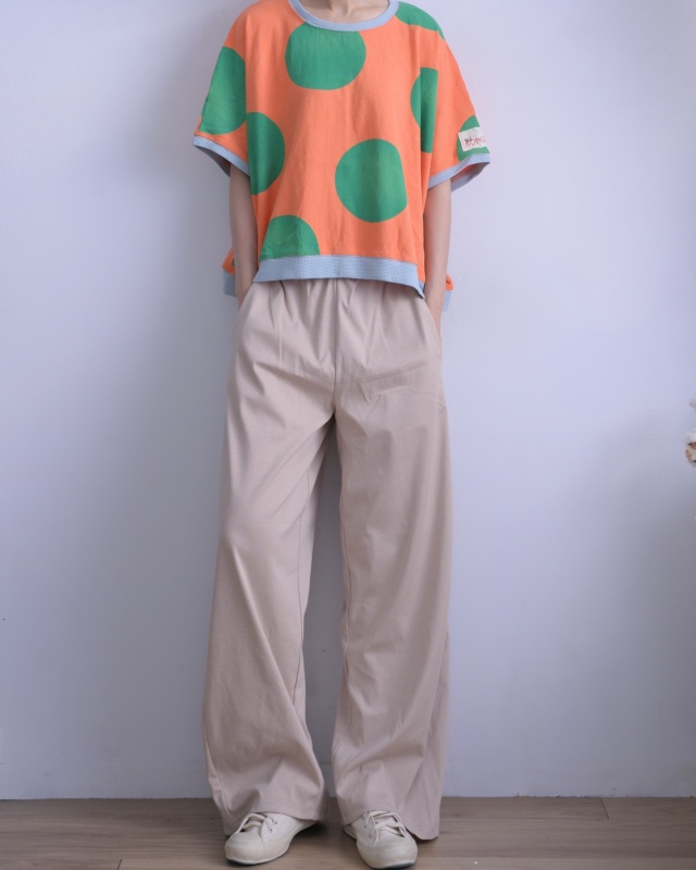 韓 大點點寬袖上衣 3色 size