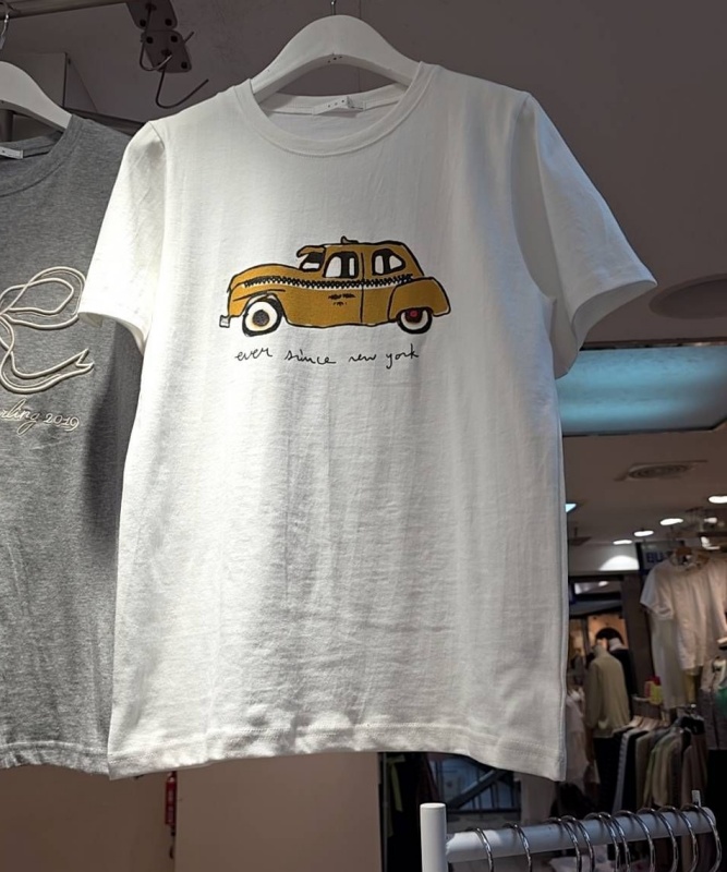 韓 卡通車上衣 2色 size