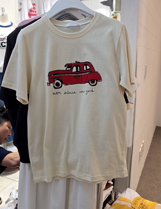 韓 卡通車上衣 2色 size