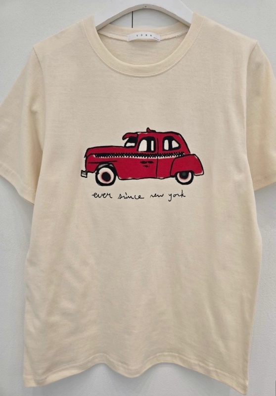 韓 卡通車上衣 2色 size