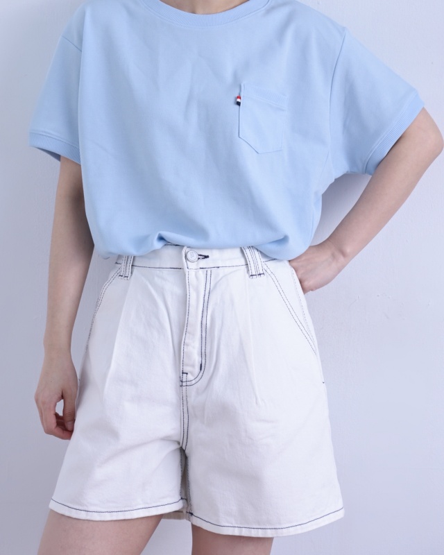 韓 口袋小標上衣 3色 size
