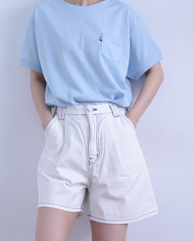韓 口袋小標上衣 3色 size