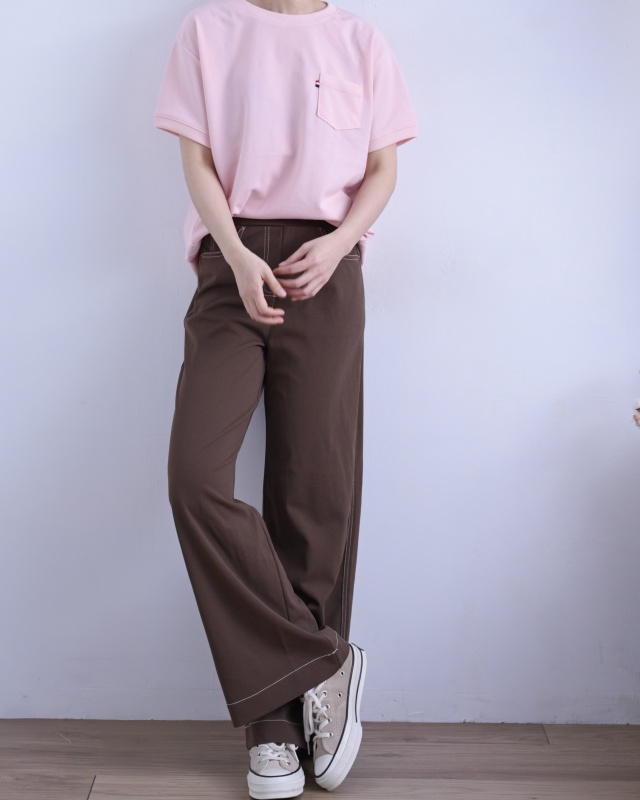 韓 口袋小標上衣 3色 size