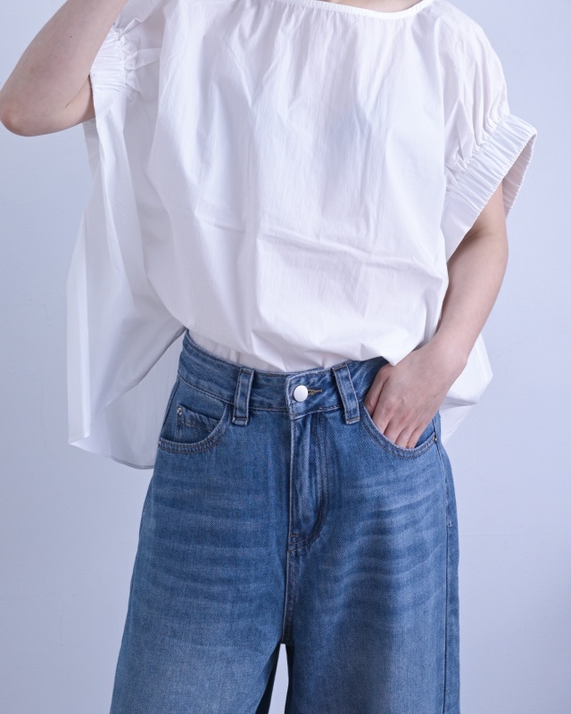 韓 袖打摺上衣 4色 size