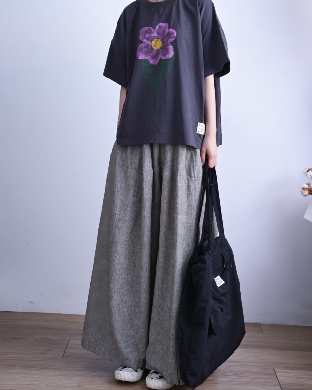 韓 葉子花寬鬆上衣 2色 size