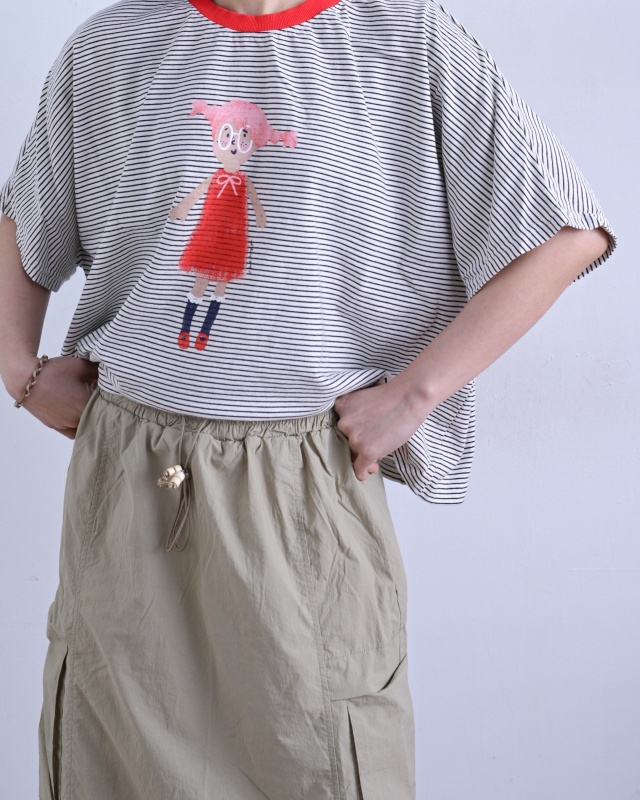 韓 辮子女孩條文上衣 3色 size
