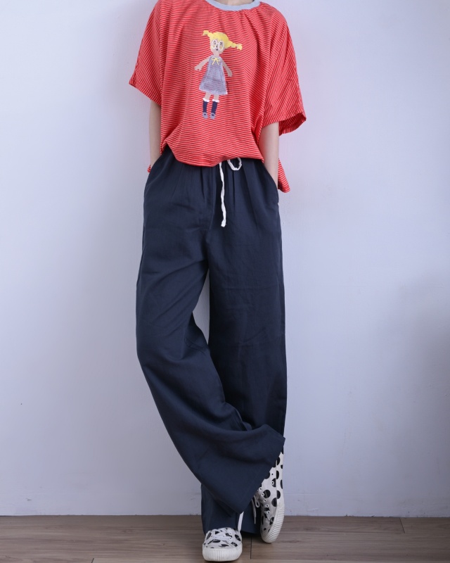 韓 辮子女孩條文上衣 3色 size