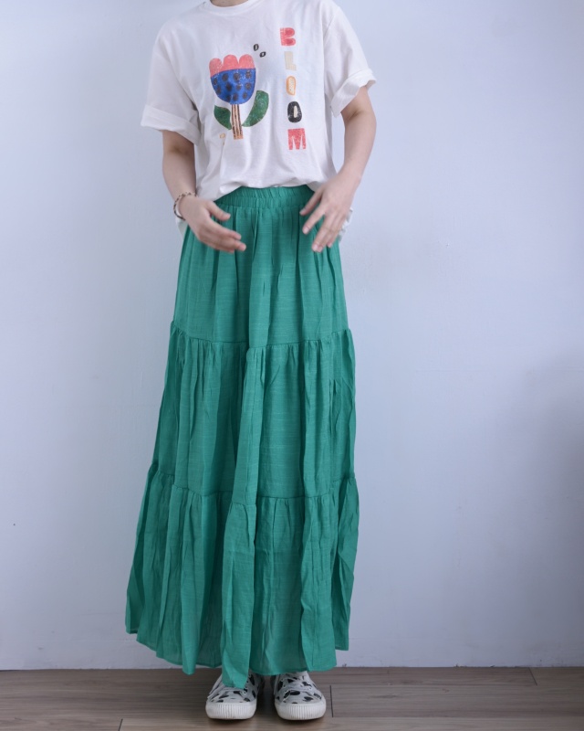 韓 卡通鬱金香花上衣 size