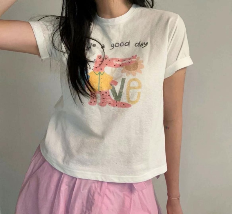 韓 Q版鱷魚上衣 size