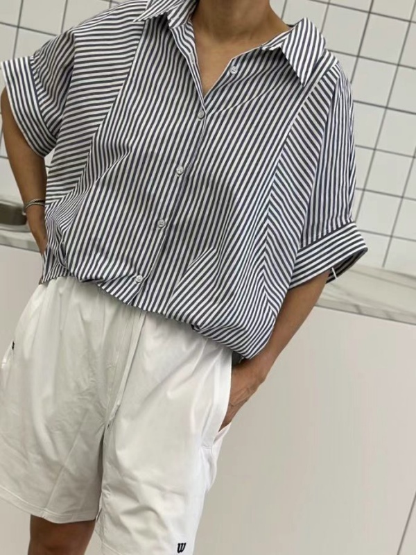 韓 下抓褶有領上衣 3色 size