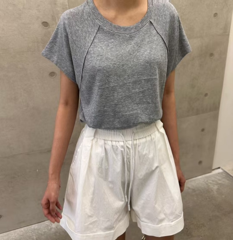 韓 車線圓領上衣 3色 size