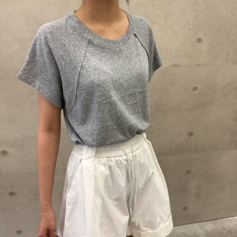 韓 車線圓領上衣 3色 size