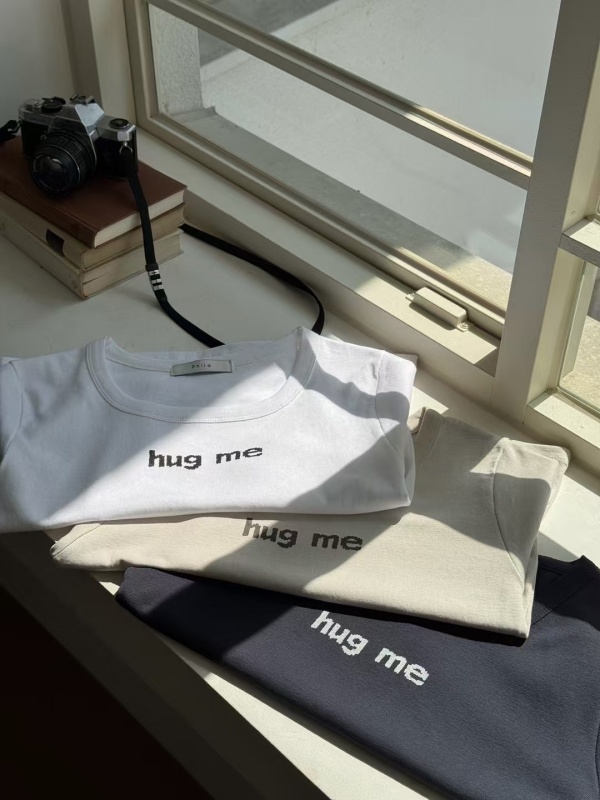 韓 HUG ME短袖上衣 3色
