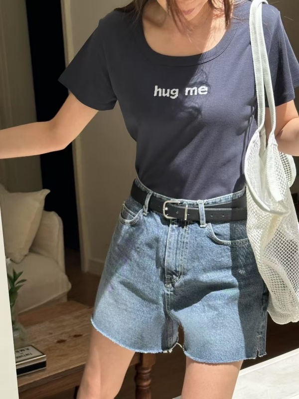 韓 HUG ME短袖上衣 3色