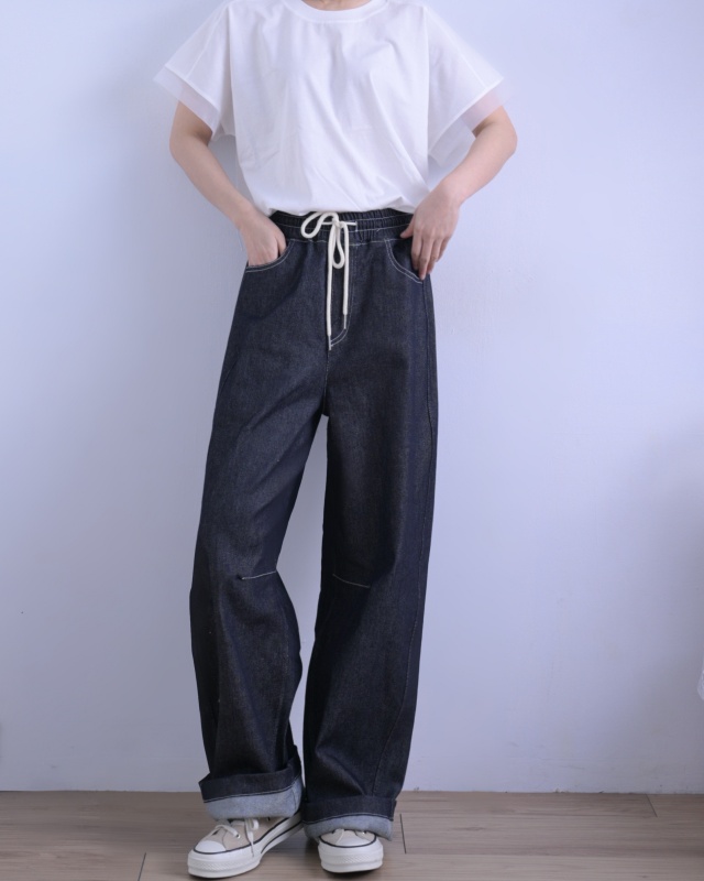 韓 袖接網紗上衣 5色 size