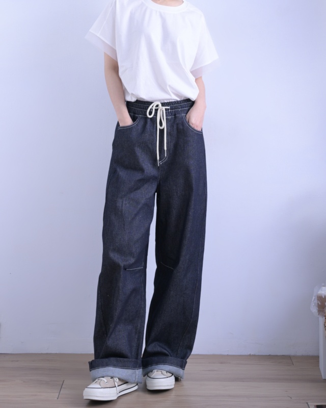 韓 袖接網紗上衣 5色 size