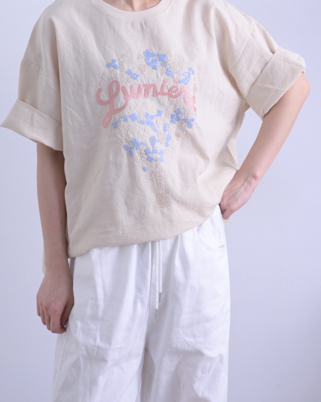 韓 花氣球上衣 2色 size