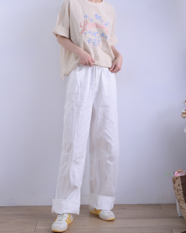 韓 花氣球上衣 2色 size