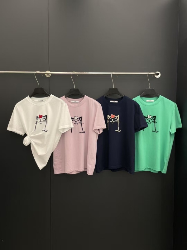 韓 蝴蝶與喵上衣 4色 size