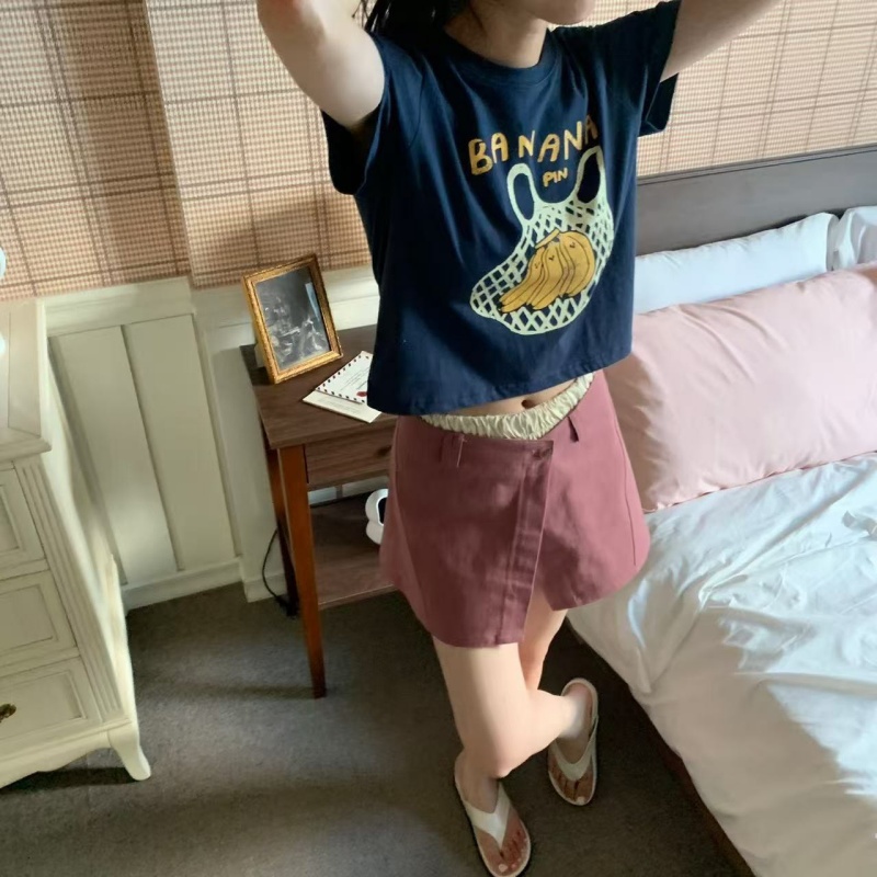 韓 一袋香蕉上衣 3色 size
