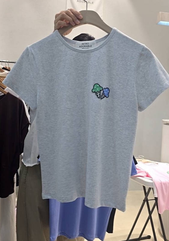 韓 兩隻冰淇淋上衣 6色 size