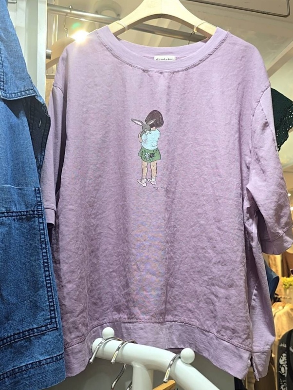 韓 女孩與小兔上衣 2色 size