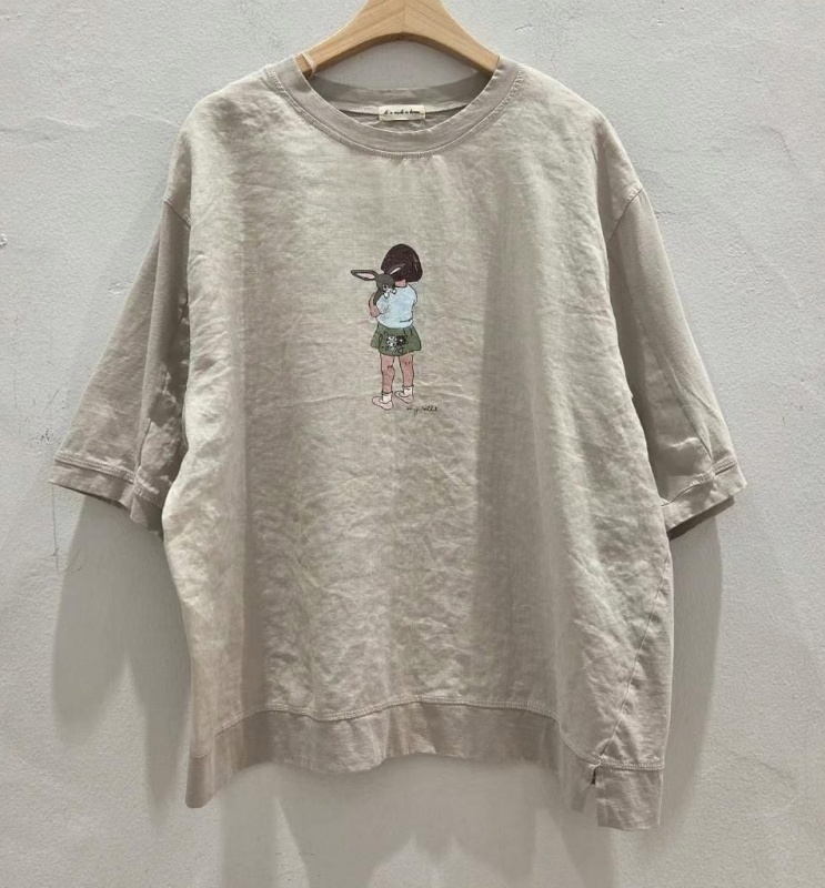韓 女孩與小兔上衣 2色 size