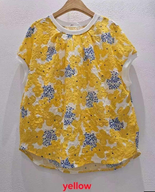 韓 大小花上衣 2色 size