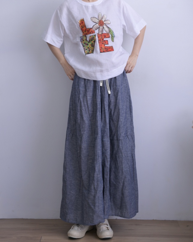 韓 大花樂福油上衣 2色 size