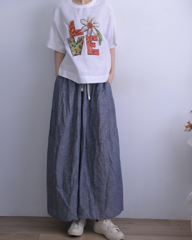 韓 大花樂福油上衣 2色 size