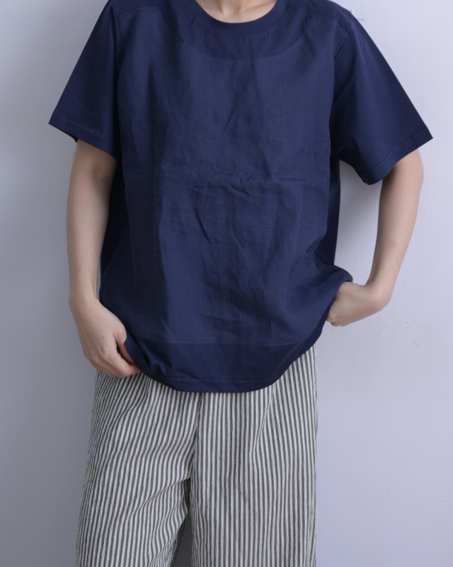 韓 素色剪接上衣 2色 size
