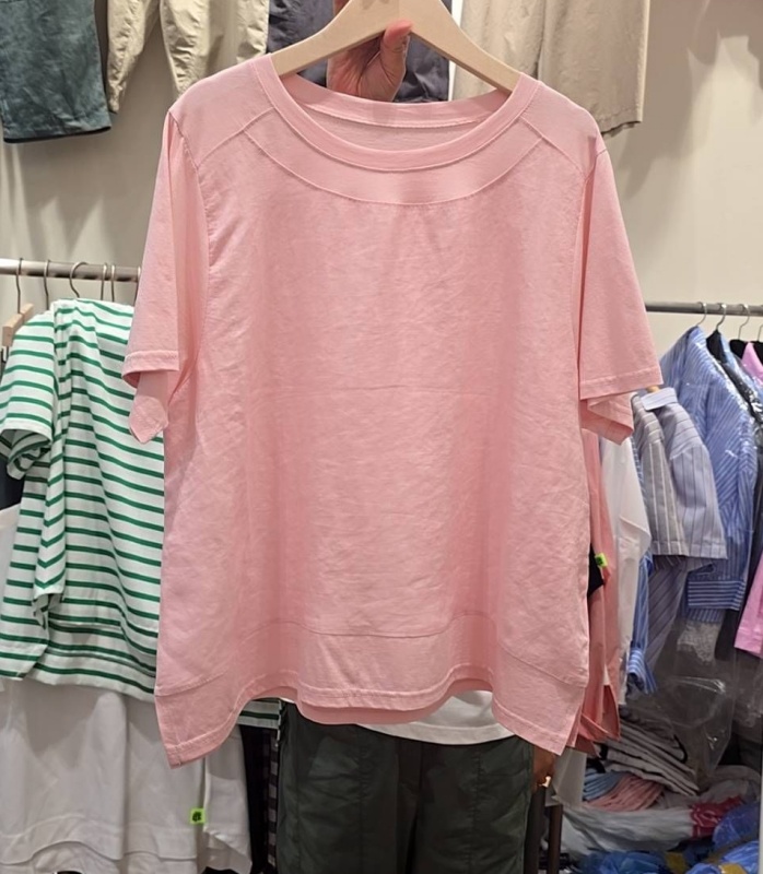 韓 素色剪接上衣 2色 size