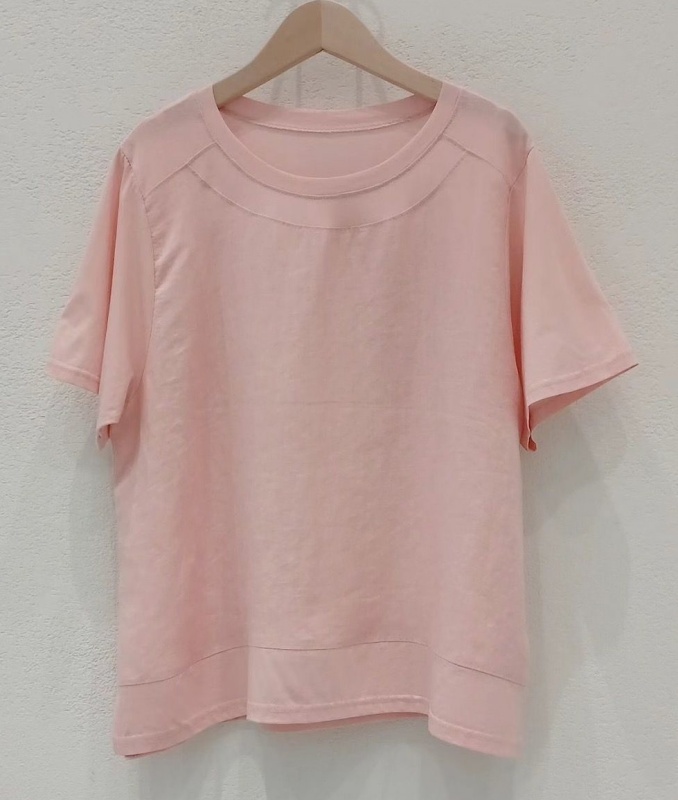 韓 素色剪接上衣 2色 size