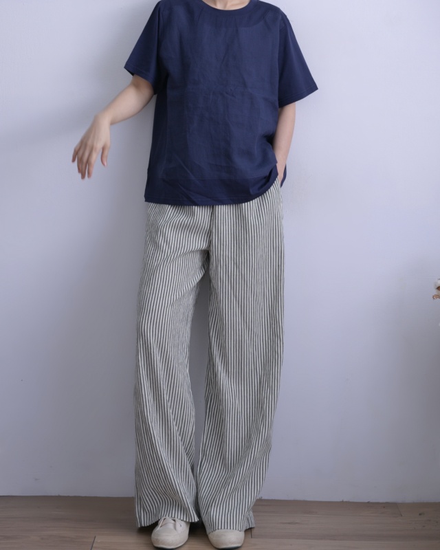 韓 素色剪接上衣 2色 size