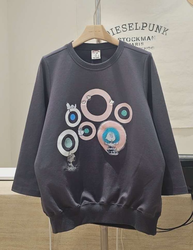 韓 泡泡卡通上衣 3色 size