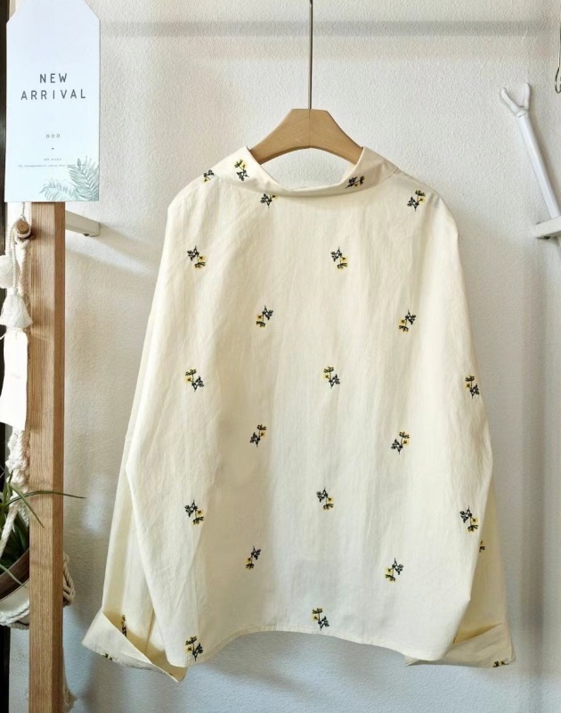 韓 小黃花襯衫 2色 size