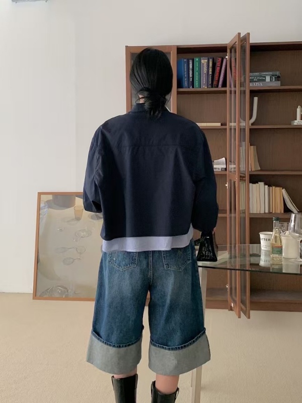 韓 假兩件式襯衫 2色 size