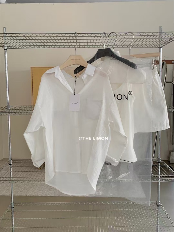 韓 薄透感襯衫 6色 size