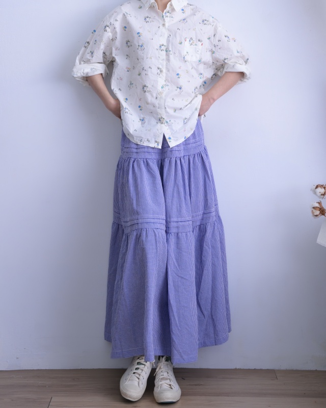 韓 卡通玩水襯衫 size