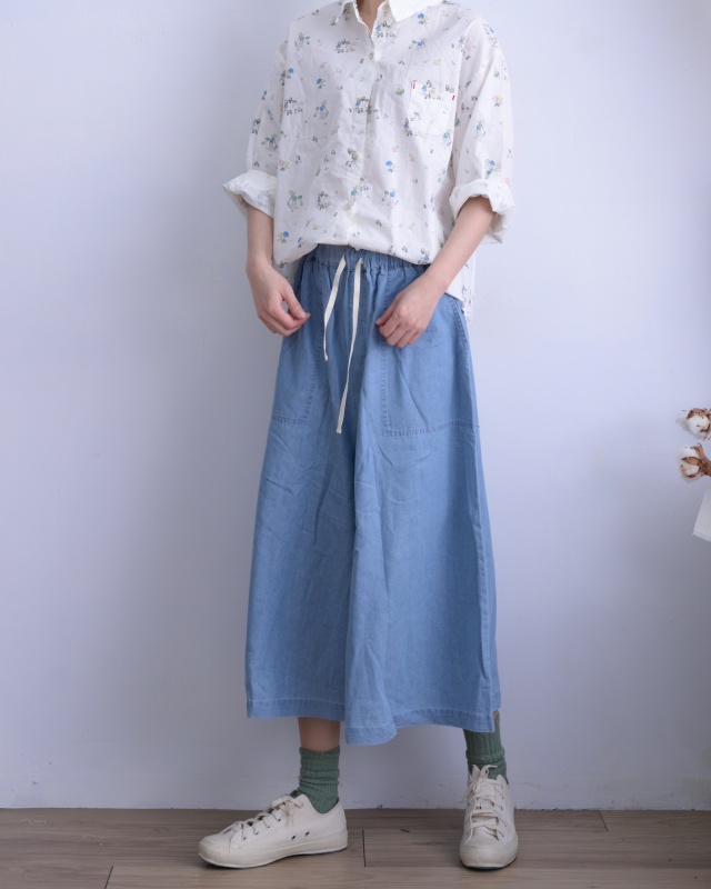 韓 卡通玩水襯衫 size
