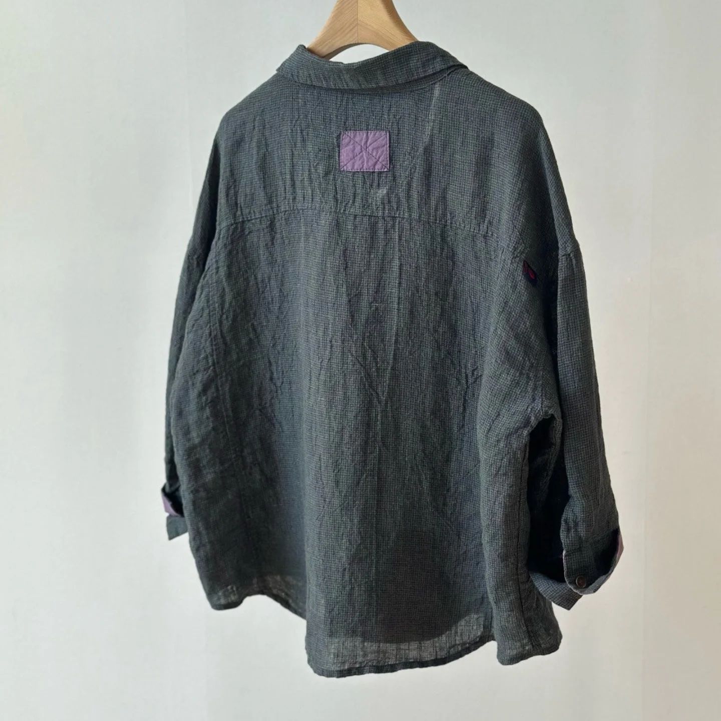 韓 配色口袋襯衫 3色 size