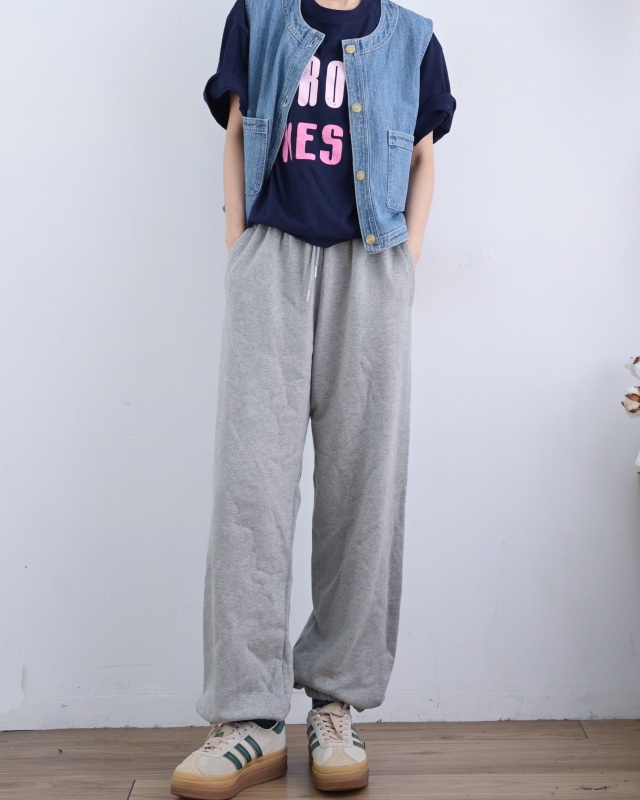 韓 牛仔背心 size