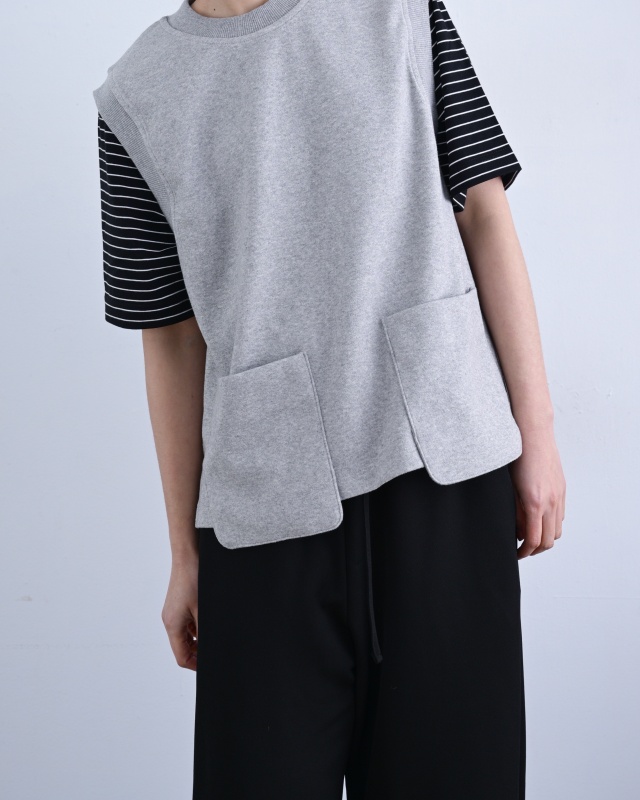 韓 兩口袋背心 2色 size
