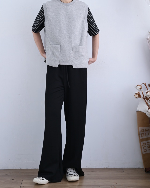 韓 兩口袋背心 2色 size