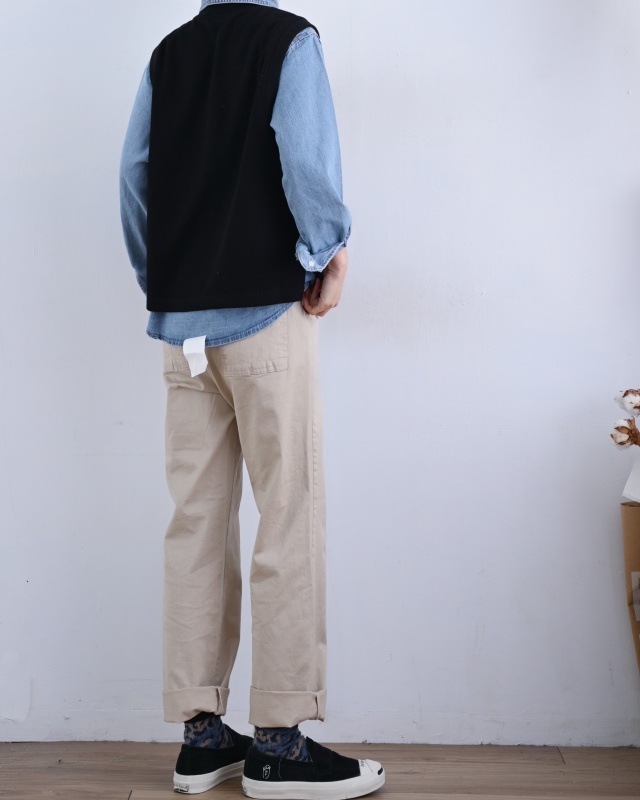 韓 兩口袋背心 2色 size
