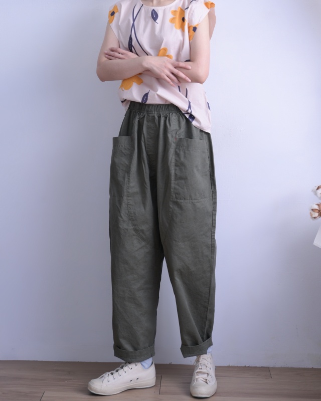 韓 大花無袖上衣 3色 size