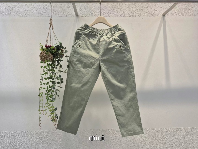 韓 小圓扣休閒褲 5色 size