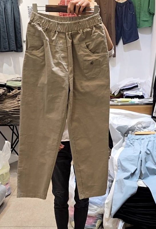 韓 小口袋休閒褲 3色 size